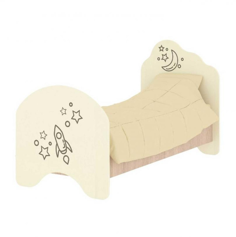 Ліжко дитяче АНШАР ГРУП "Таємничий всесвіт" з фотодруком (17502_КрДм+Ф)